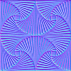Textures   -   ARCHITECTURE   -   WOOD   -   Wood panels  - Wooden 3d panel hand fan effect texture seamless 20877 - Normal