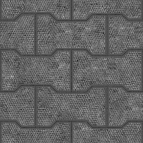 Textures   -   ARCHITECTURE   -   PAVING OUTDOOR   -   Concrete   -   Blocks regular  - Paving outdoor concrete regular block texture seamless 05711 - Displacement