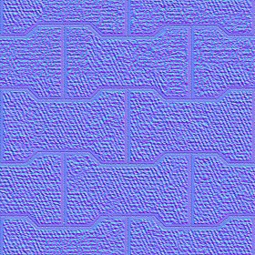 Textures   -   ARCHITECTURE   -   PAVING OUTDOOR   -   Concrete   -   Blocks regular  - Paving outdoor concrete regular block texture seamless 05711 - Normal