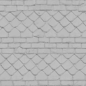 Textures   -   ARCHITECTURE   -   ROOFINGS   -   Slate roofs  - Slate roofing texture seamless 03980 - Bump