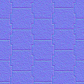 Textures   -   ARCHITECTURE   -   PAVING OUTDOOR   -   Pavers stone   -   Blocks mixed  - Pavers stone mixed size texture seamless 06173 - Normal