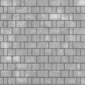 Textures   -   ARCHITECTURE   -   STONES WALLS   -   Stone blocks  - Wall stone with regular blocks texture seamless 08378 - Displacement