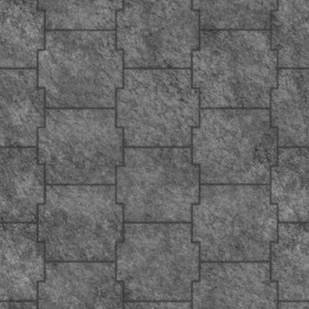 Textures   -   ARCHITECTURE   -   PAVING OUTDOOR   -   Pavers stone   -   Blocks mixed  - Pavers stone mixed size texture seamless 06174 - Displacement