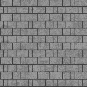 Textures   -   ARCHITECTURE   -   STONES WALLS   -   Stone blocks  - Wall stone with regular blocks texture seamless 08379 - Displacement