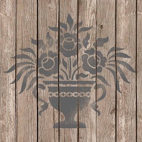 Textures   -   ARCHITECTURE   -   WOOD FLOORS   -  Decorated - Parquet decorated stencil texture seamless 04713