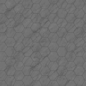 Textures   -   ARCHITECTURE   -   TILES INTERIOR   -   Marble tiles   -   Marble geometric patterns  - Hexagonal white marble floor tile texture seamless 1 21126 - Displacement