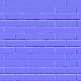 Textures   -   ARCHITECTURE   -   BRICKS   -   Facing Bricks   -   Smooth  - Facing smooth bricks texture seamless 00258 - Normal