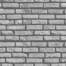 Textures   -   ARCHITECTURE   -   BRICKS   -   White Bricks  - White bricks texture seamless 00498 - Displacement
