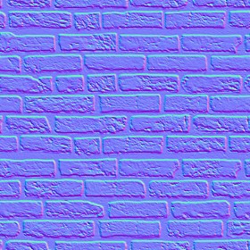 Textures   -   ARCHITECTURE   -   BRICKS   -   White Bricks  - White bricks texture seamless 00498 - Normal