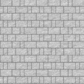 Textures   -   ARCHITECTURE   -   STONES WALLS   -   Stone blocks  - Wall stone with regular blocks texture seamless 08381 - Displacement