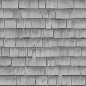 Textures   -   ARCHITECTURE   -   ROOFINGS   -   Shingles wood  - Wood shingle roof texture seamless 03870 - Displacement
