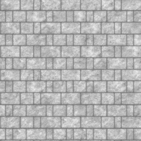 Textures   -   ARCHITECTURE   -   STONES WALLS   -   Stone blocks  - Wall stone with regular blocks texture seamless 08382 - Displacement