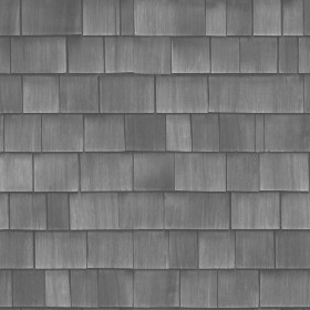 Textures   -   ARCHITECTURE   -   ROOFINGS   -   Shingles wood  - Wood shingle roof texture seamless 03871 - Displacement