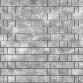 Textures   -   ARCHITECTURE   -   STONES WALLS   -   Stone blocks  - Wall stone with regular blocks texture seamless 08383 - Displacement
