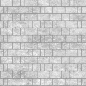 Textures   -   ARCHITECTURE   -   STONES WALLS   -   Stone blocks  - Wall stone with regular blocks texture seamless 08384 - Displacement