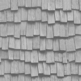 Textures   -   ARCHITECTURE   -   ROOFINGS   -   Shingles wood  - Wood shingle roof texture seamless 03874 - Displacement