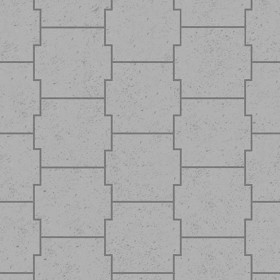 Textures   -   ARCHITECTURE   -   PAVING OUTDOOR   -   Pavers stone   -   Blocks mixed  - Pavers stone mixed size texture seamless 06180 - Displacement