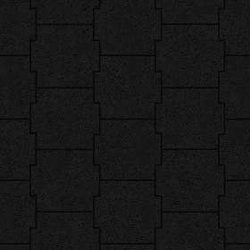 Textures   -   ARCHITECTURE   -   PAVING OUTDOOR   -   Pavers stone   -   Blocks mixed  - Pavers stone mixed size texture seamless 06180 - Specular