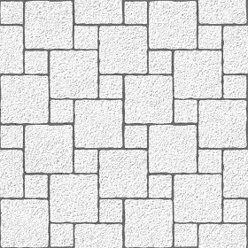 Textures   -   ARCHITECTURE   -   PAVING OUTDOOR   -   Concrete   -   Blocks regular  - Paving outdoor concrete regular block texture seamless 05720 - Bump