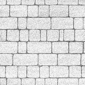 Textures   -   ARCHITECTURE   -   ROADS   -   Paving streets   -   Cobblestone  - Street porfido paving cobblestone texture seamless 07427 - Bump