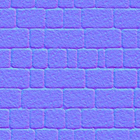 Textures   -   ARCHITECTURE   -   ROADS   -   Paving streets   -   Cobblestone  - Street porfido paving cobblestone texture seamless 07427 - Normal