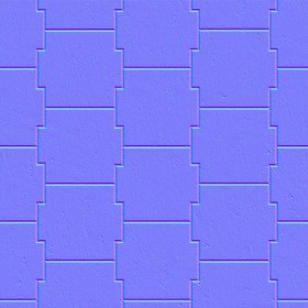Textures   -   ARCHITECTURE   -   PAVING OUTDOOR   -   Pavers stone   -   Blocks mixed  - Pavers stone mixed size texture seamless 06182 - Normal