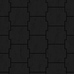 Textures   -   ARCHITECTURE   -   PAVING OUTDOOR   -   Pavers stone   -   Blocks mixed  - Pavers stone mixed size texture seamless 06182 - Specular