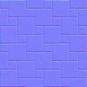 Textures   -   ARCHITECTURE   -   PAVING OUTDOOR   -   Concrete   -   Blocks regular  - Paving outdoor concrete regular block texture seamless 05721 - Normal