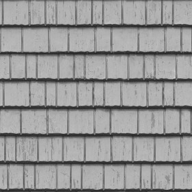 Textures   -   ARCHITECTURE   -   ROOFINGS   -   Shingles wood  - Wood shingle roof texture seamless 03879 - Displacement