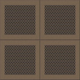 Textures   -   MATERIALS   -   METALS   -   Perforated  - Brown ceiling perforated metal texture seamless 10569 - Specular
