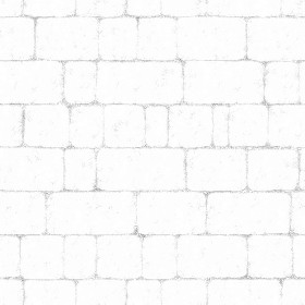 Textures   -   ARCHITECTURE   -   ROADS   -   Paving streets   -   Cobblestone  - Street porfido paving cobblestone texture seamless 07429 - Ambient occlusion