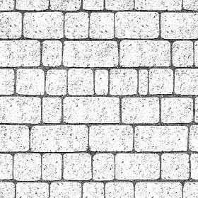Textures   -   ARCHITECTURE   -   ROADS   -   Paving streets   -   Cobblestone  - Street porfido paving cobblestone texture seamless 07429 - Bump