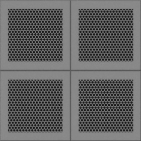 Textures   -   MATERIALS   -   METALS   -   Perforated  - Black ceiling perforated metal texture seamless 10570 - Displacement