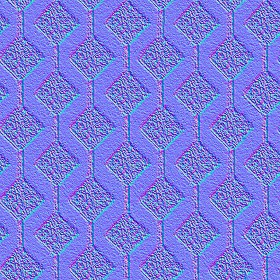 Textures   -   ARCHITECTURE   -   PAVING OUTDOOR   -   Parks Paving  - bricks paving PBR texture seamless 21975 - Normal