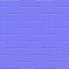 Textures   -   ARCHITECTURE   -   PAVING OUTDOOR   -   Concrete   -   Blocks regular  - Paving outdoor concrete regular block texture seamless 05723 - Normal