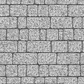 Textures   -   ARCHITECTURE   -   ROADS   -   Paving streets   -   Cobblestone  - Street porfido paving cobblestone texture seamless 07430 - Bump