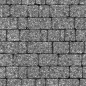 Textures   -   ARCHITECTURE   -   ROADS   -   Paving streets   -   Cobblestone  - Street porfido paving cobblestone texture seamless 07430 - Displacement