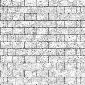 Textures   -   ARCHITECTURE   -   STONES WALLS   -   Stone blocks  - Wall stone with regular blocks texture seamless 08389 - Bump