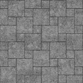 Textures   -   ARCHITECTURE   -   PAVING OUTDOOR   -   Concrete   -   Blocks regular  - Paving outdoor concrete regular block texture seamless 05724 - Displacement