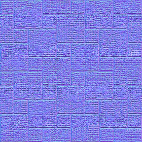 Textures   -   ARCHITECTURE   -   PAVING OUTDOOR   -   Concrete   -   Blocks regular  - Paving outdoor concrete regular block texture seamless 05724 - Normal