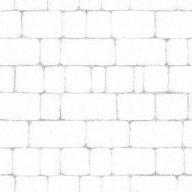 Textures   -   ARCHITECTURE   -   ROADS   -   Paving streets   -   Cobblestone  - Street porfido paving cobblestone texture seamless 07431 - Ambient occlusion