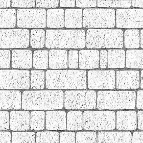 Textures   -   ARCHITECTURE   -   ROADS   -   Paving streets   -   Cobblestone  - Street porfido paving cobblestone texture seamless 07431 - Bump