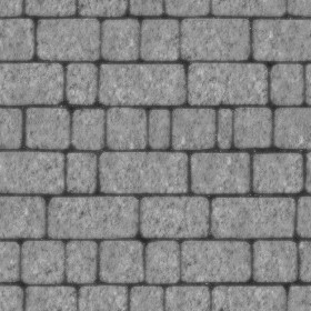 Textures   -   ARCHITECTURE   -   ROADS   -   Paving streets   -   Cobblestone  - Street porfido paving cobblestone texture seamless 07431 - Displacement