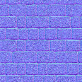 Textures   -   ARCHITECTURE   -   ROADS   -   Paving streets   -   Cobblestone  - Street porfido paving cobblestone texture seamless 07431 - Normal