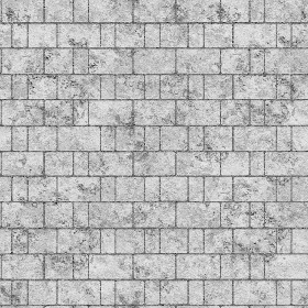 Textures   -   ARCHITECTURE   -   STONES WALLS   -   Stone blocks  - Wall stone with regular blocks texture seamless 08390 - Bump