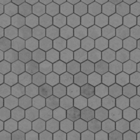 Textures   -   ARCHITECTURE   -   TILES INTERIOR   -   Hexagonal mixed  - carrara marble hexagonal tiles texture seamless 21398 - Displacement