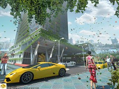 MODERN OFFICE BUILDING - Dennies Chiaren Dennies | daylight conditions Building | Sketchup 2014, Vray 2.0, Photoshop CS 6.