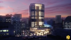 MODERN OFFICE BUILDING - Will Curnow | 3D CHALLENGE ARCH-VIZ | 3ds Max 2014, Vray, Photoshop