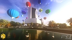 MODERN OFFICE BUILDING - RODRIGO BAUER MACHADO | Sky colors | Sketchup  - Lumion 5 - Photoshop CC
