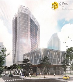 MODERN OFFICE BUILDING - Marco Lao wu | 日光的大樓 | Google SketchUp + V-Ray + cs5